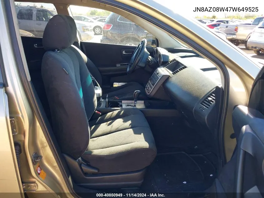 JN8AZ08W47W649525 2007 Nissan Murano S