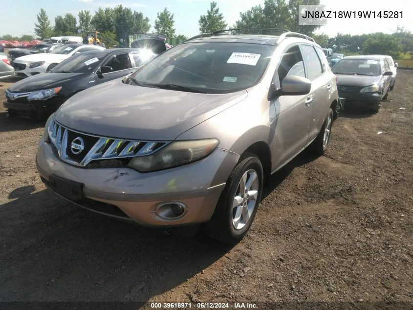 JN8AZ18W19W145281 2009 Nissan Murano Sl