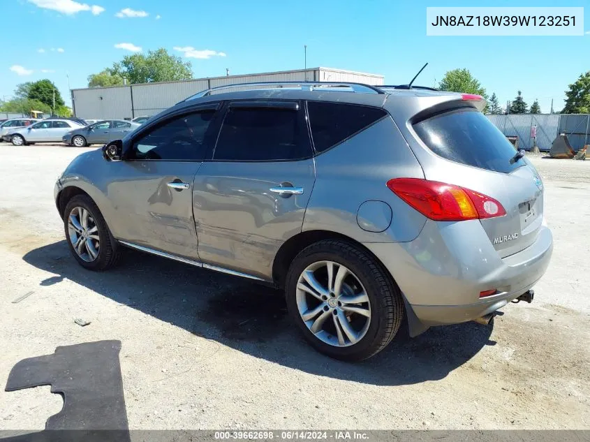 JN8AZ18W39W123251 2009 Nissan Murano Le