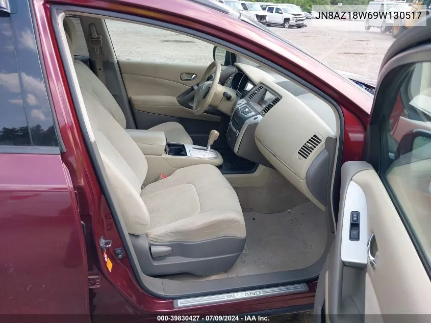 JN8AZ18W69W130517 2009 Nissan Murano S