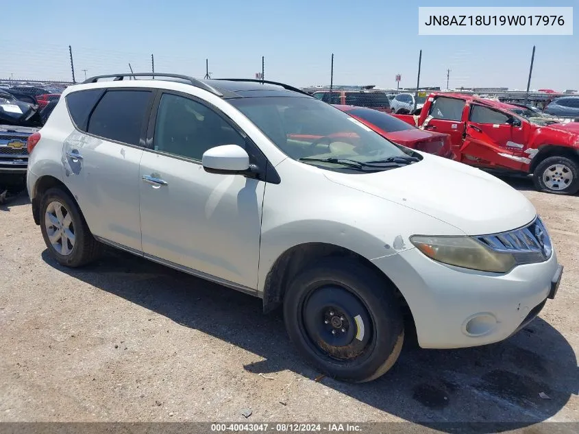 2009 Nissan Murano Sl VIN: JN8AZ18U19W017976 Lot: 40043047