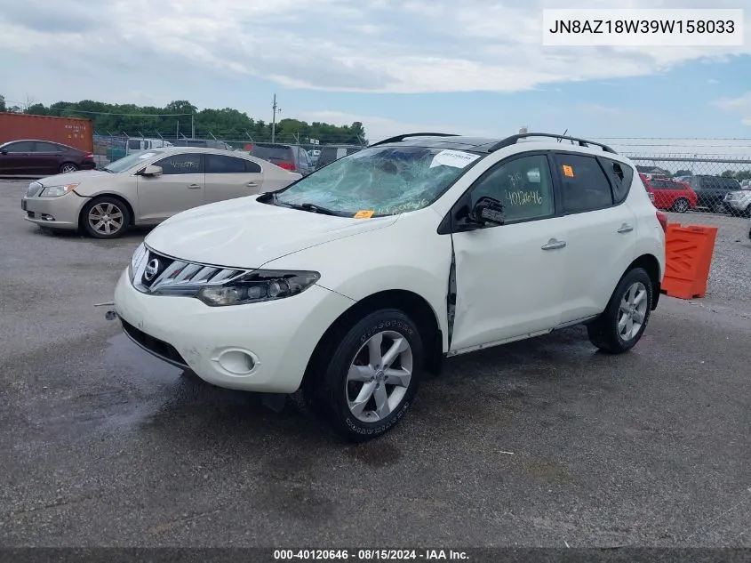 JN8AZ18W39W158033 2009 Nissan Murano Sl