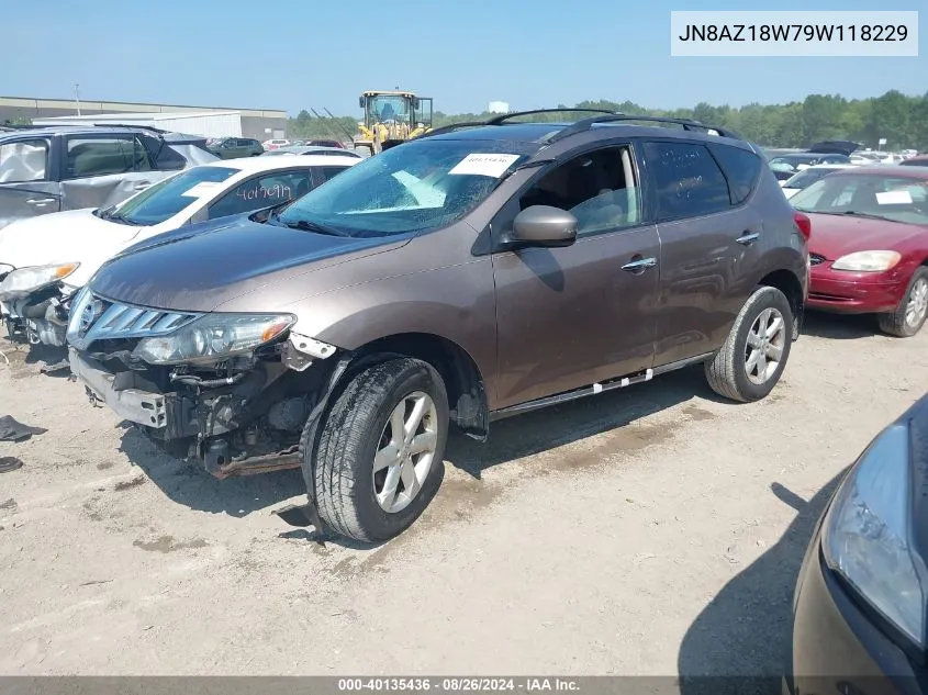 JN8AZ18W79W118229 2009 Nissan Murano S