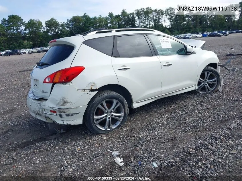 JN8AZ18W99W119138 2009 Nissan Murano Le