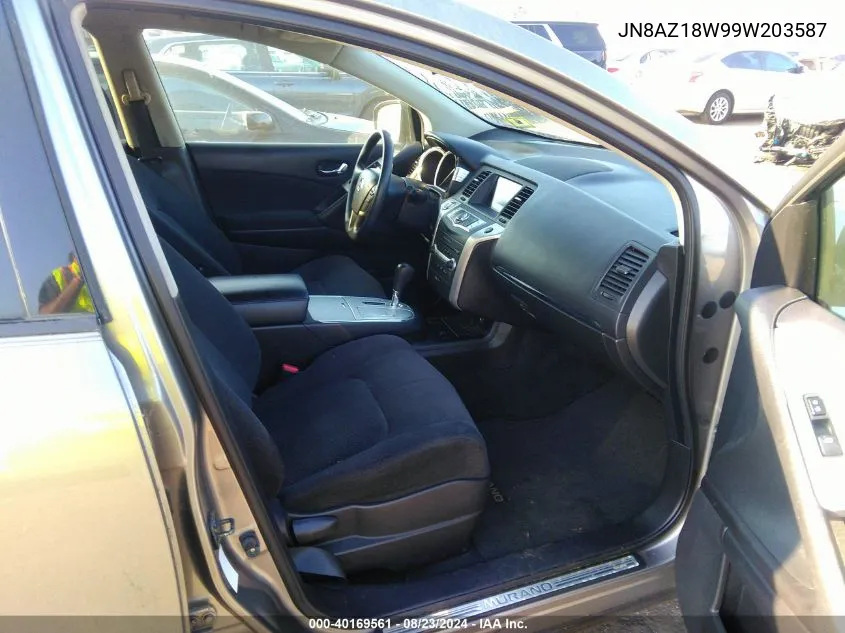 JN8AZ18W99W203587 2009 Nissan Murano S