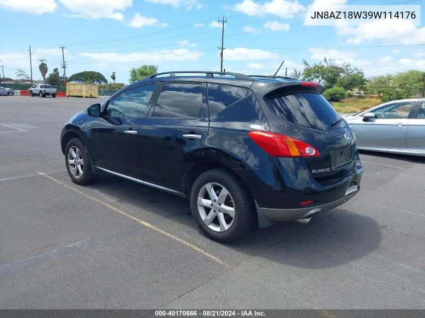 2009 Nissan Murano Sl VIN: JN8AZ18W39W114176 Lot: 40170666