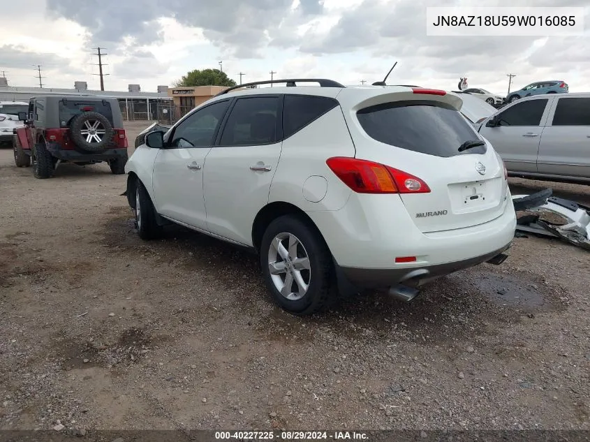 JN8AZ18U59W016085 2009 Nissan Murano Sl