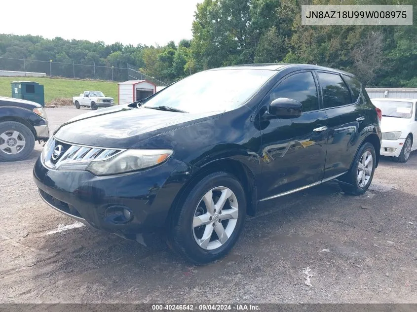 JN8AZ18U99W008975 2009 Nissan Murano Sl