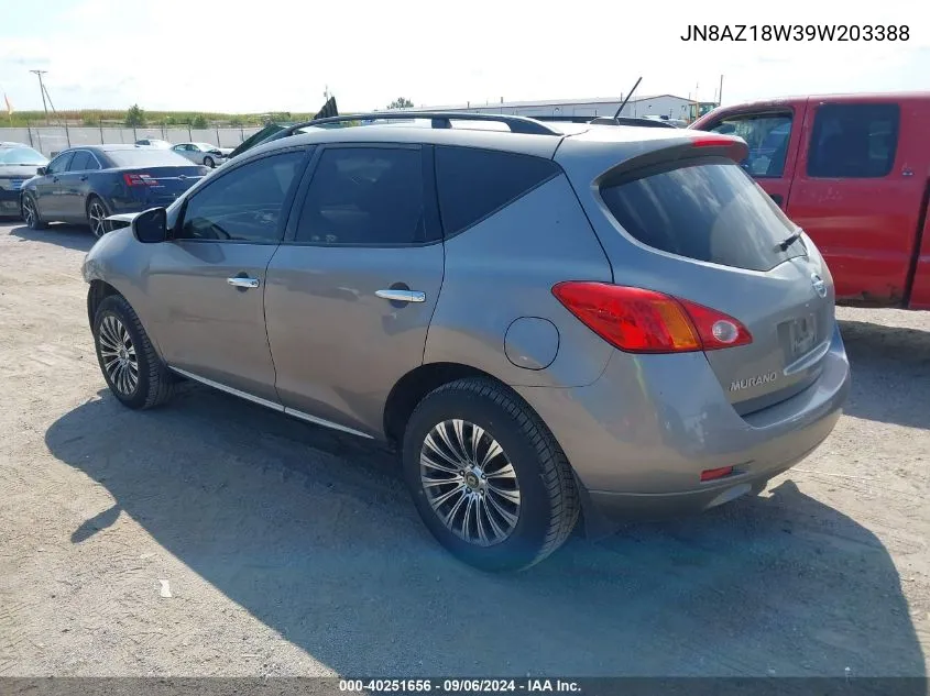 JN8AZ18W39W203388 2009 Nissan Murano Sl