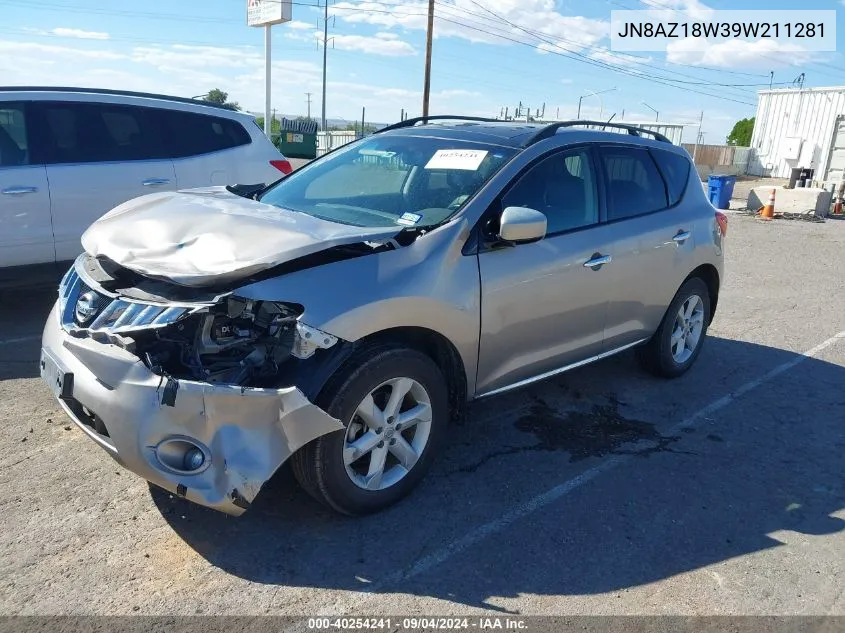 2009 Nissan Murano Sl VIN: JN8AZ18W39W211281 Lot: 40254241