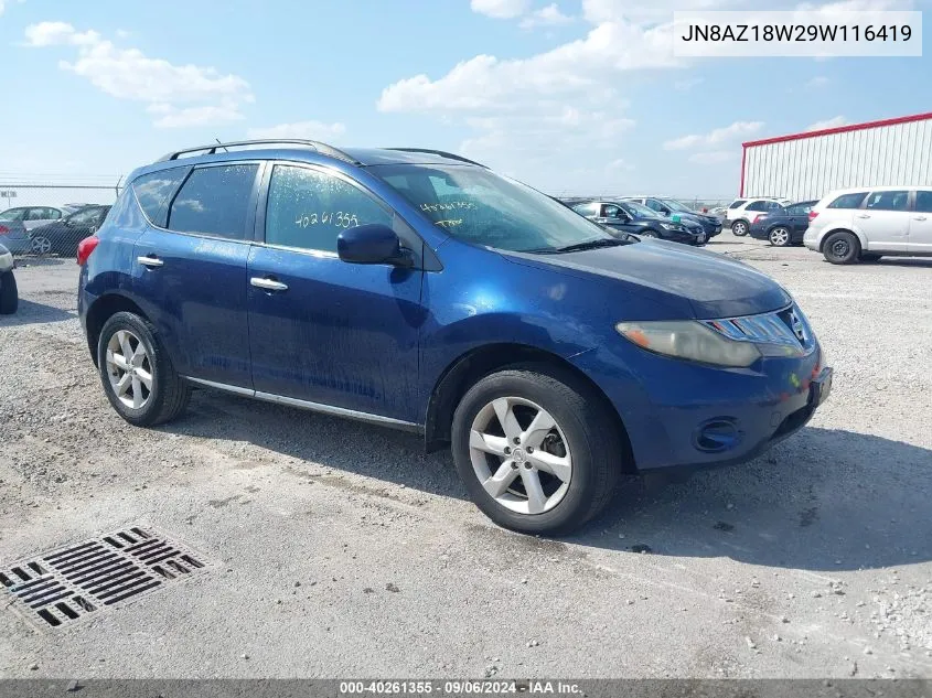 JN8AZ18W29W116419 2009 Nissan Murano S