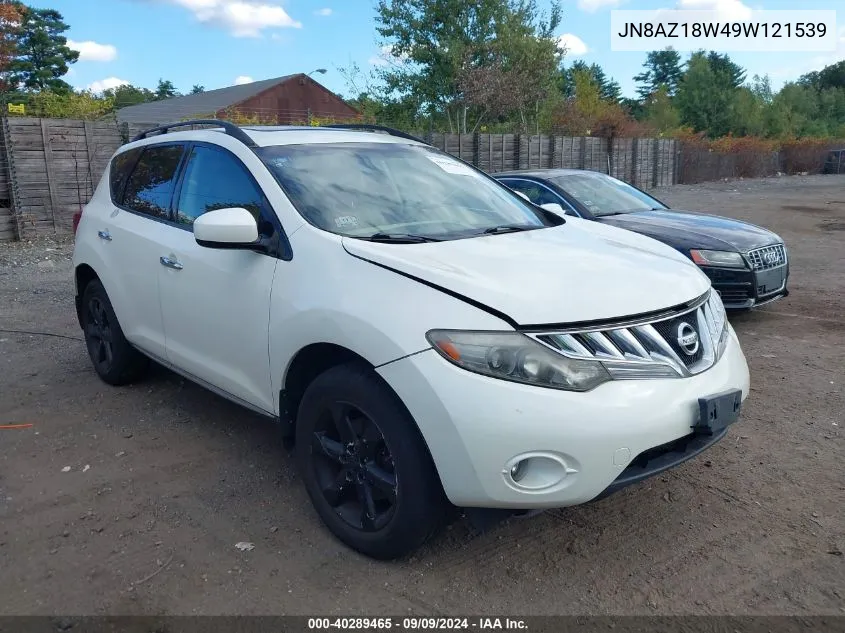 JN8AZ18W49W121539 2009 Nissan Murano S