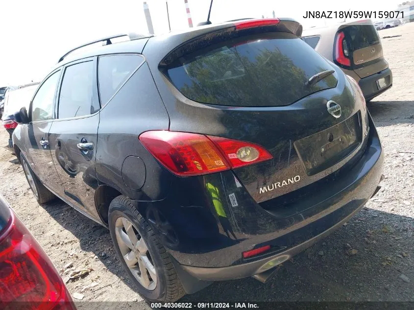 2009 Nissan Murano Sl VIN: JN8AZ18W59W159071 Lot: 40306022