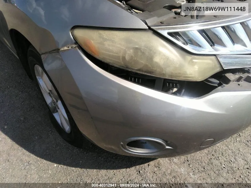 JN8AZ18W69W111448 2009 Nissan Murano S