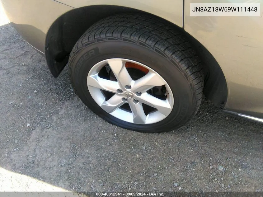 JN8AZ18W69W111448 2009 Nissan Murano S