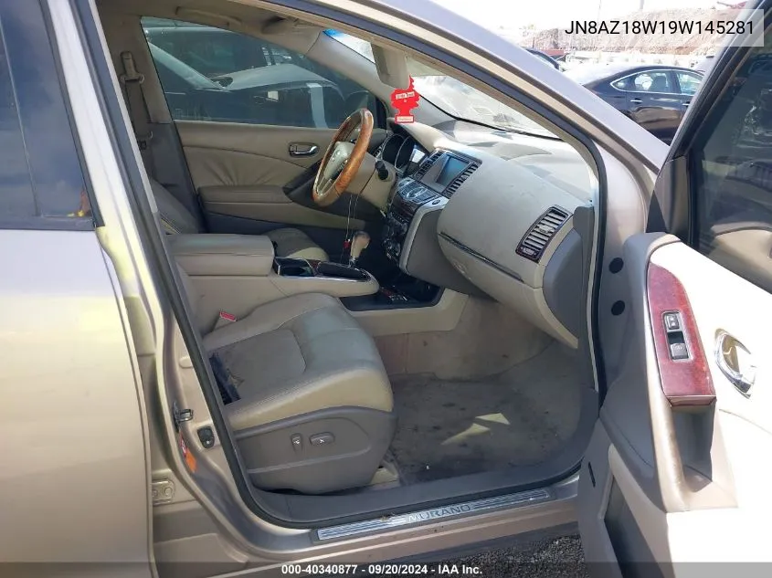 JN8AZ18W19W145281 2009 Nissan Murano Sl