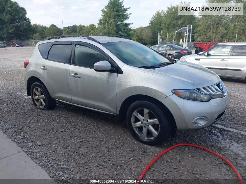 2009 Nissan Murano S VIN: JN8AZ18W39W128739 Lot: 40352994