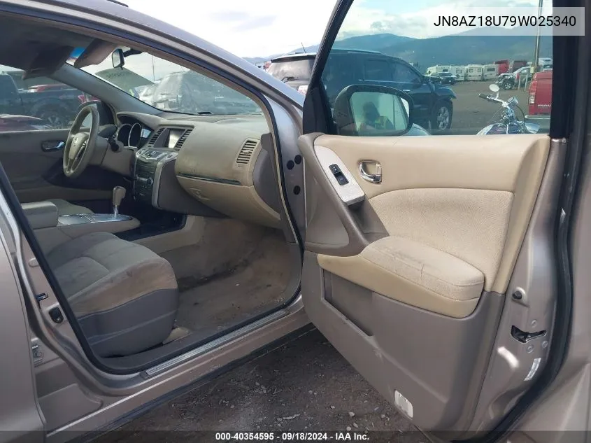 JN8AZ18U79W025340 2009 Nissan Murano S