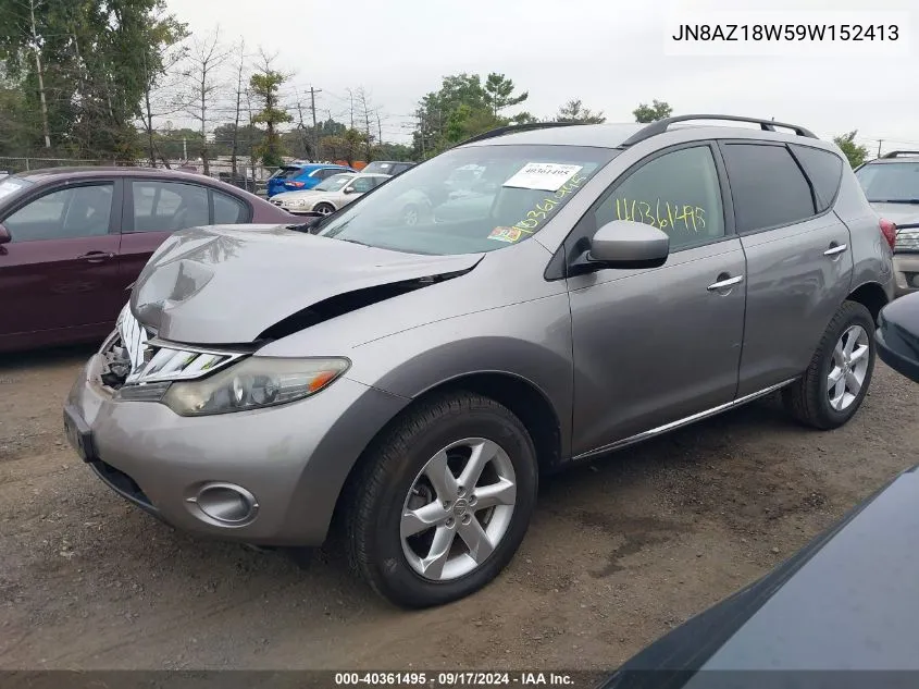 JN8AZ18W59W152413 2009 Nissan Murano S/Sl/Le