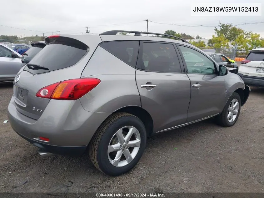 JN8AZ18W59W152413 2009 Nissan Murano S/Sl/Le