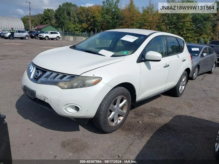 2009 Nissan Murano S VIN: JN8AZ18W99W131564 Lot: 40367584