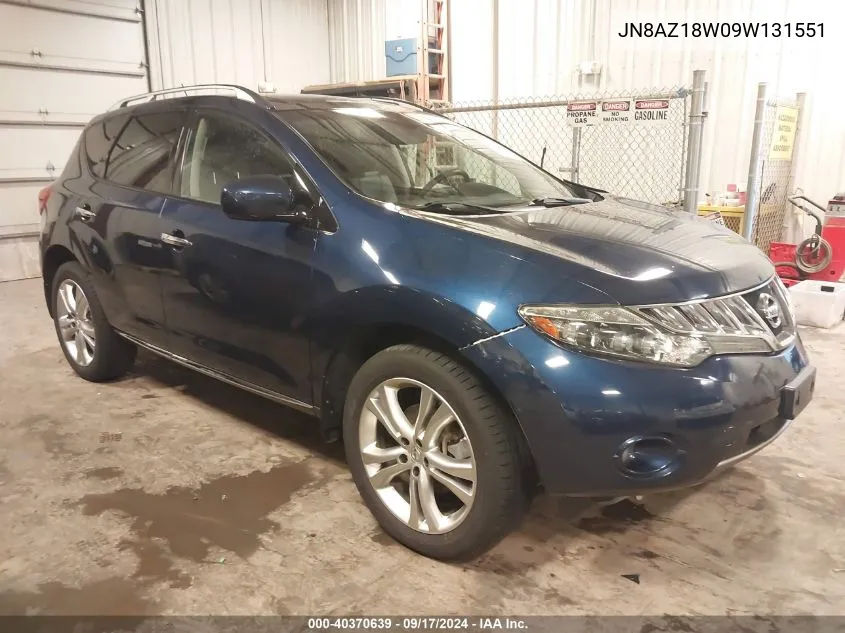 JN8AZ18W09W131551 2009 Nissan Murano Le