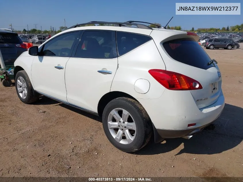 JN8AZ18WX9W212377 2009 Nissan Murano Sl