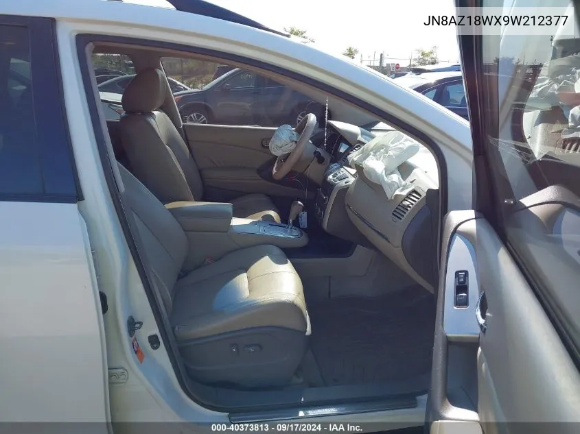 JN8AZ18WX9W212377 2009 Nissan Murano Sl