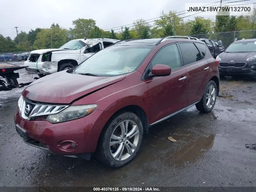 2009 Nissan Murano Le VIN: JN8AZ18W79W132700 Lot: 40376125