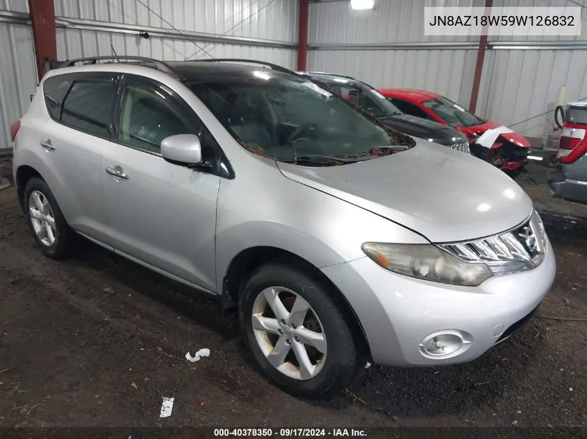 JN8AZ18W59W126832 2009 Nissan Murano Sl