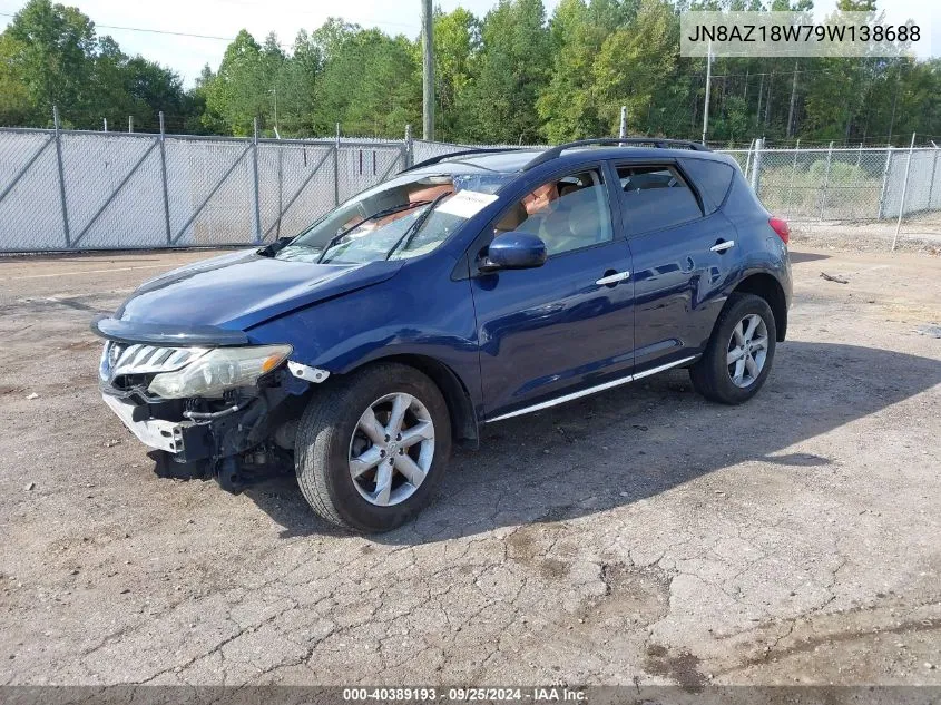 JN8AZ18W79W138688 2009 Nissan Murano S