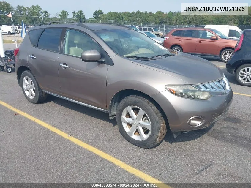 JN8AZ18U39W021396 2009 Nissan Murano Sl