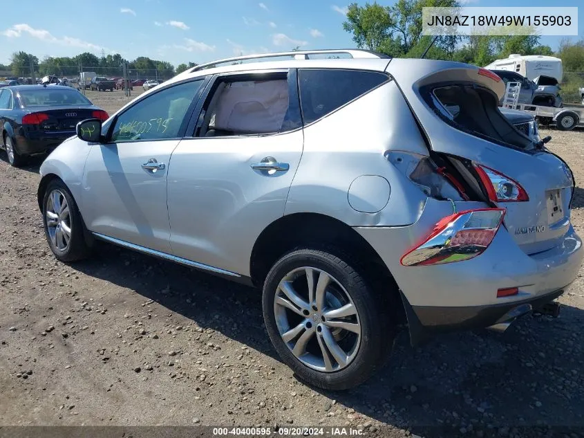 JN8AZ18W49W155903 2009 Nissan Murano Le