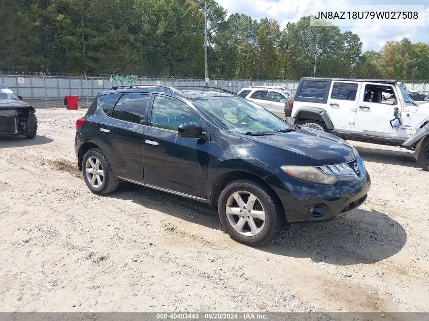 JN8AZ18U79W027508 2009 Nissan Murano Sl