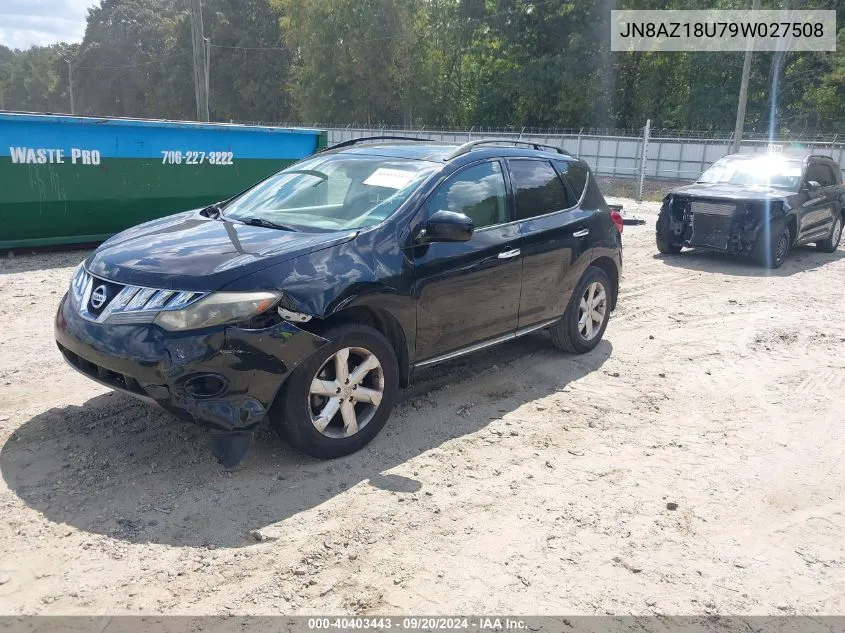 JN8AZ18U79W027508 2009 Nissan Murano Sl