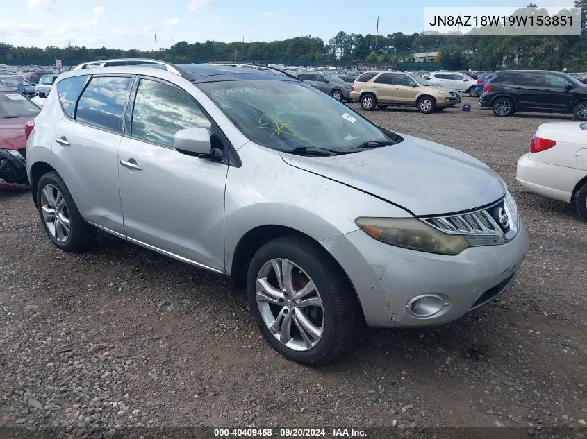 JN8AZ18W19W153851 2009 Nissan Murano Le