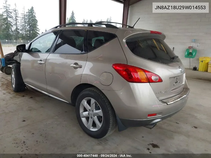 JN8AZ18U29W014553 2009 Nissan Murano Sl