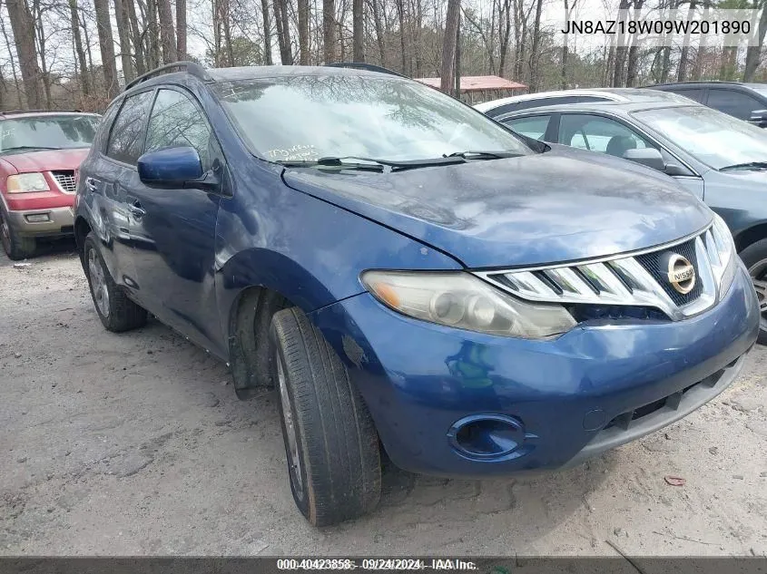 JN8AZ18W09W201890 2009 Nissan Murano S