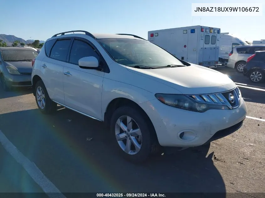 JN8AZ18UX9W106672 2009 Nissan Murano S