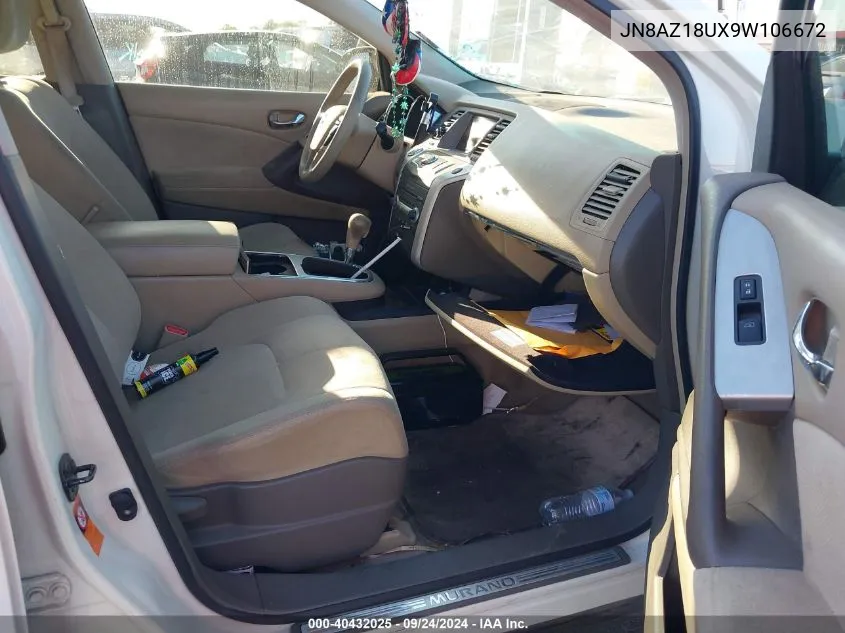 JN8AZ18UX9W106672 2009 Nissan Murano S