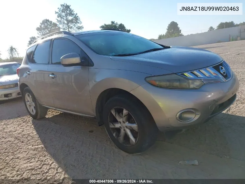 JN8AZ18U99W020463 2009 Nissan Murano Sl