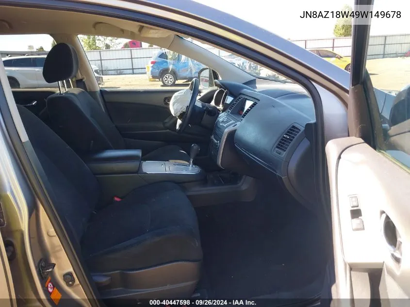 JN8AZ18W49W149678 2009 Nissan Murano S