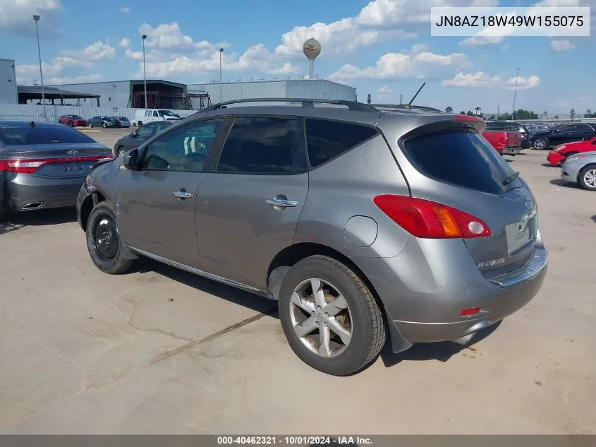 JN8AZ18W49W155075 2009 Nissan Murano Sl