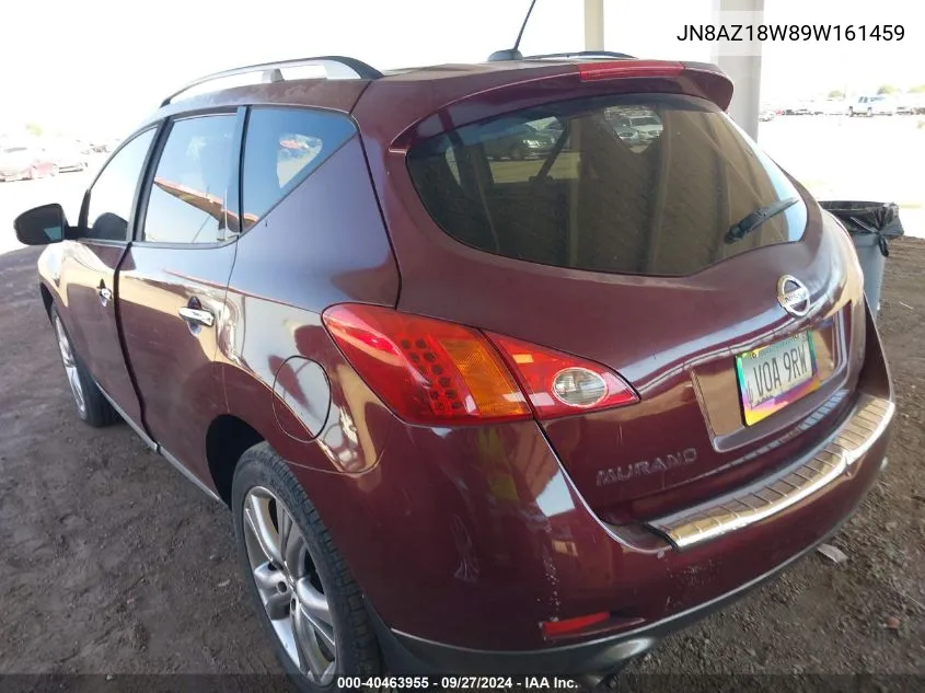 2009 Nissan Murano Le VIN: JN8AZ18W89W161459 Lot: 40463955