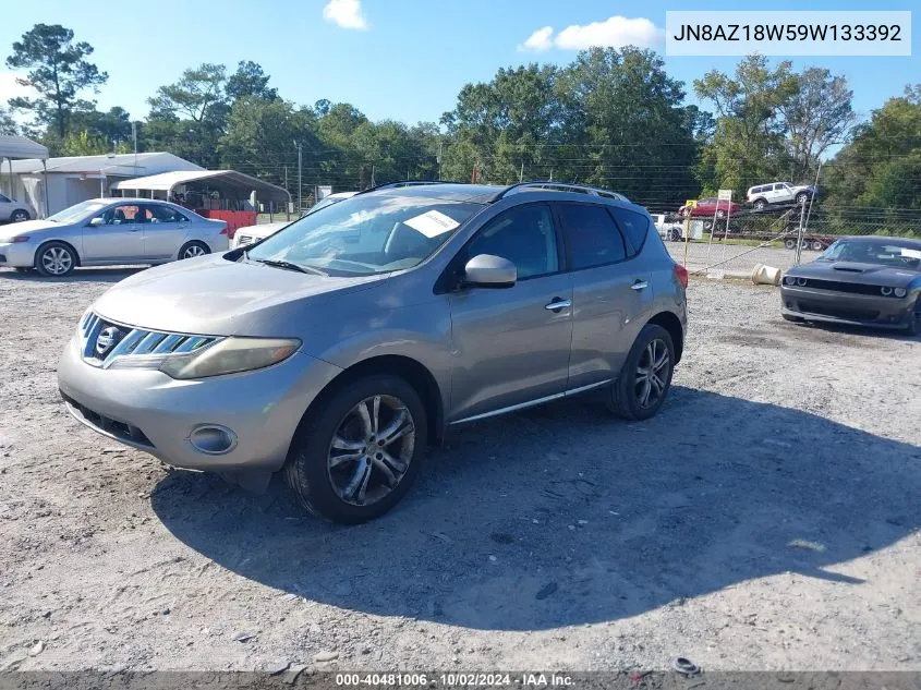 2009 Nissan Murano Le VIN: JN8AZ18W59W133392 Lot: 40481006