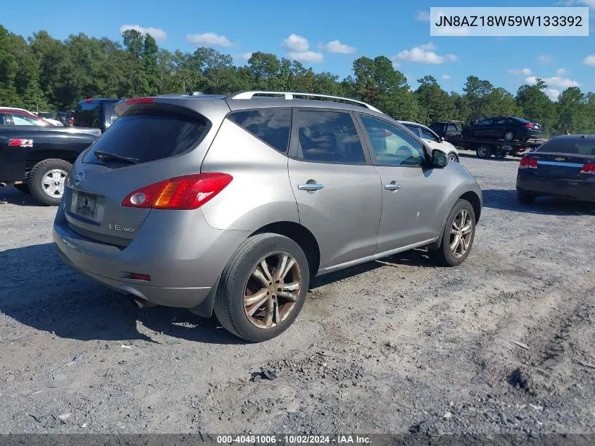 2009 Nissan Murano Le VIN: JN8AZ18W59W133392 Lot: 40481006