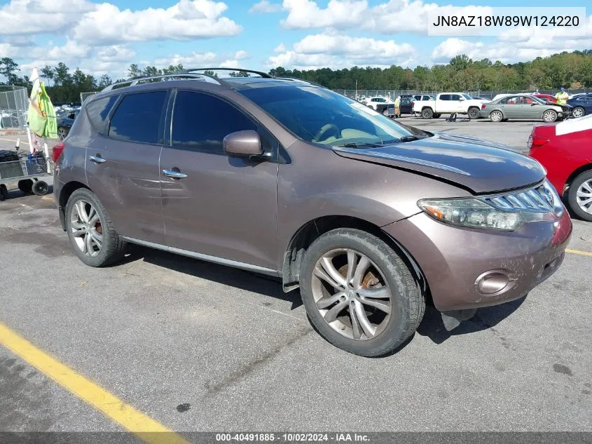 2009 Nissan Murano Le VIN: JN8AZ18W89W124220 Lot: 40491885