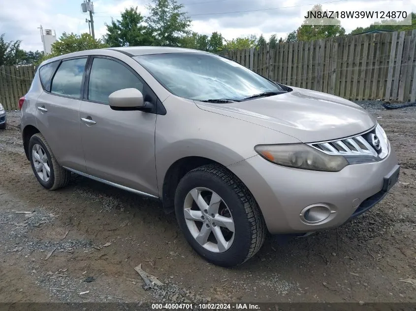 JN8AZ18W39W124870 2009 Nissan Murano S