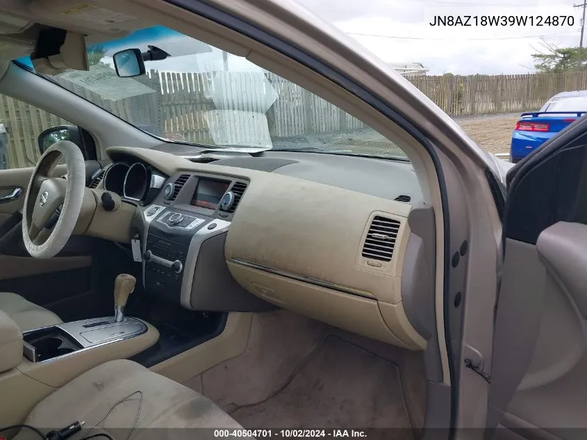 JN8AZ18W39W124870 2009 Nissan Murano S