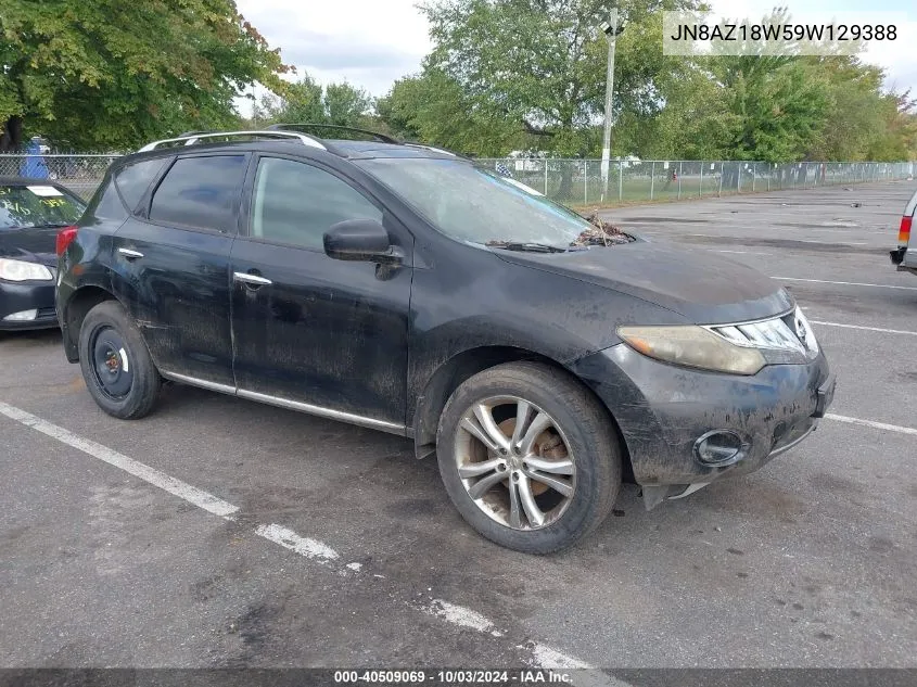 2009 Nissan Murano Le VIN: JN8AZ18W59W129388 Lot: 40509069